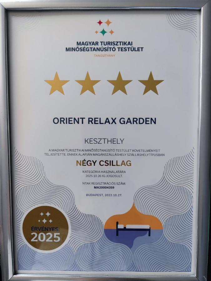 Orient Relax Garden Apartment Keszthely Exterior photo